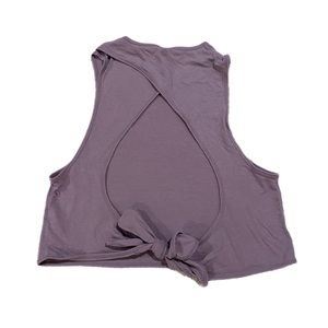 open back tie athletic shirt